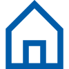 Icon Haus in Blau